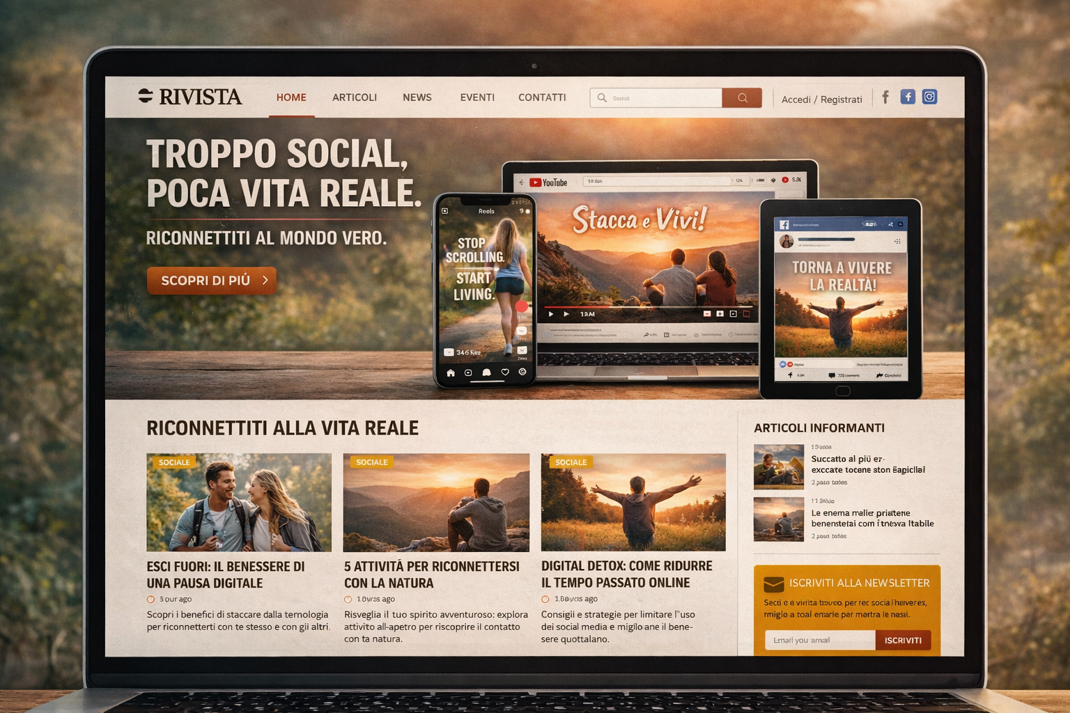 UI / UX per siti editoriali